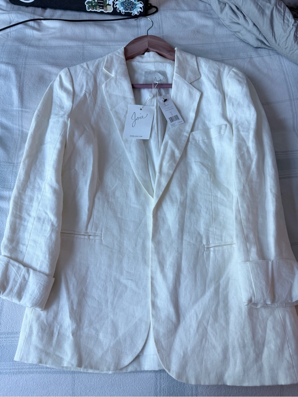 Joie White Mehira Blazer size 2